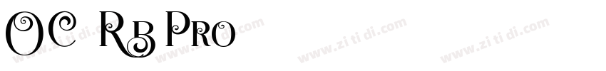 OCR B Pro字体转换
